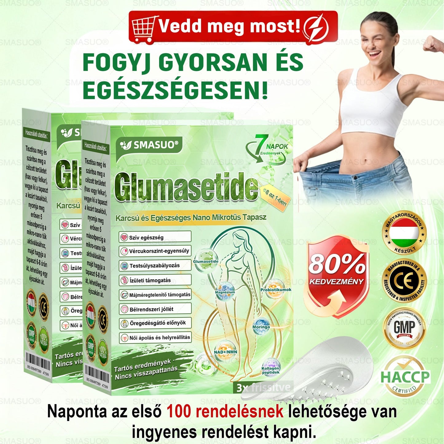 🌟Korlátozott készlet! A SMASUO® 🎁 további 30% kedvezményt kínál! Helyezze vissza testét és egészségét. Cselekedjen most – ez a lehetőség nem tart sokáig.
