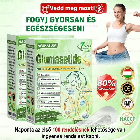 Európai egészségügyi előírásoknak megfelelő · 👩‍⚕️Orvosi szakértők által ajánlott termék| 🎁 SMASUO® Glumasetide 8 az 1-ben Karcsú és Egészséges Nano Mikrotűs Tapasz